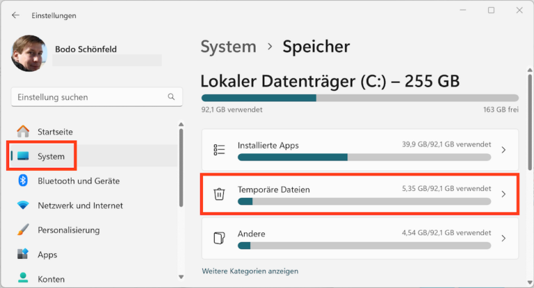 Windows Tempor Re Dateien L Schen Bodos Blog