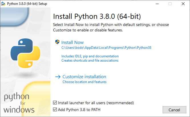 install Python on Windows