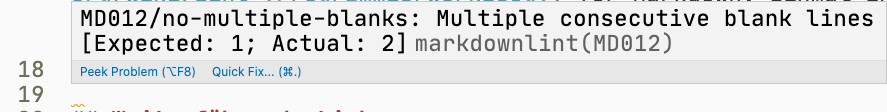 markdownlint in Aktion