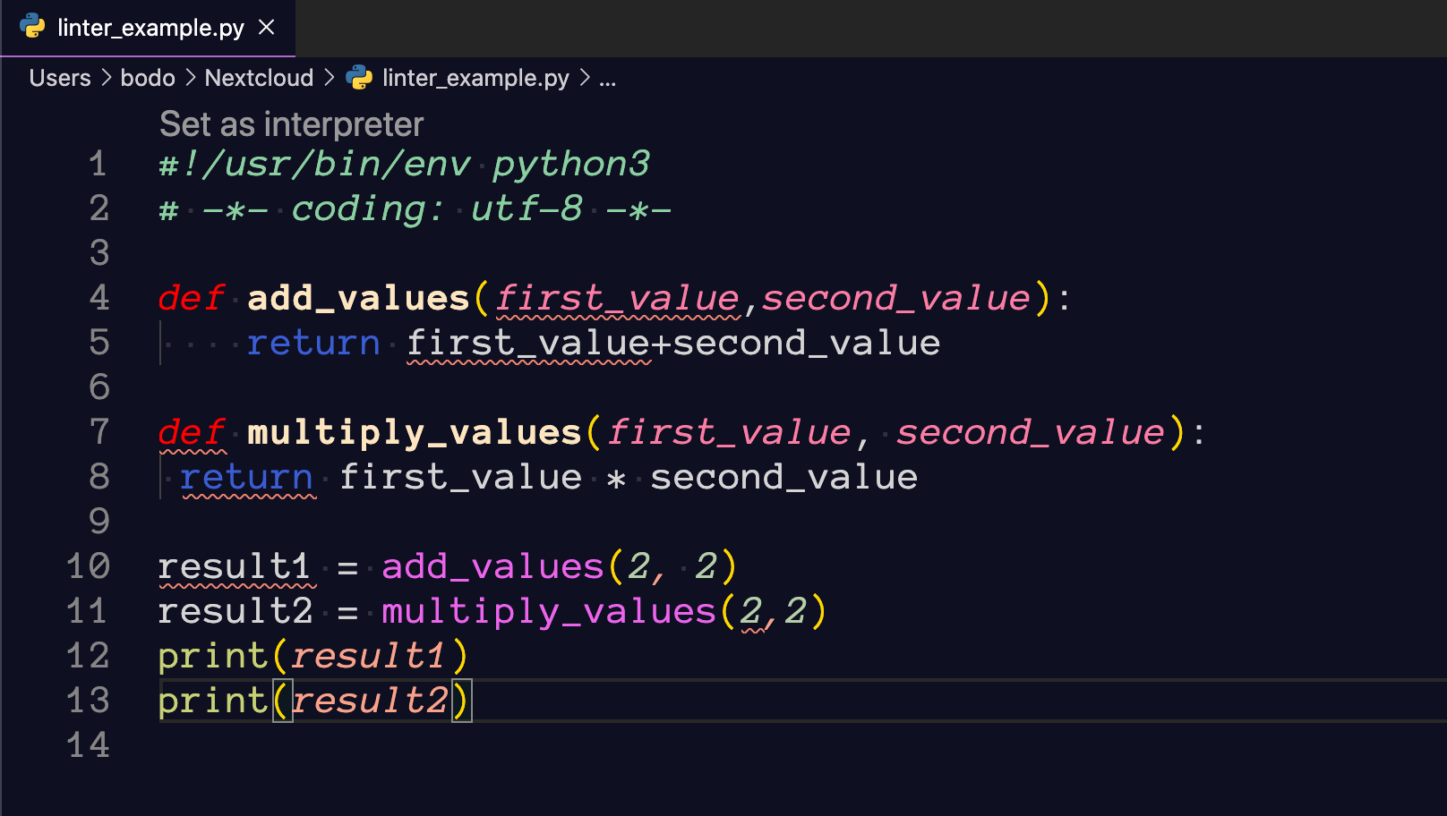 Python-Linting - Flake8 Einrichten – Bodos Blog