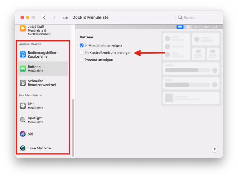 macOS-Tipp 49 - Dock, Menüleiste und Kontrollzentrum einrichten – Bodos Blog