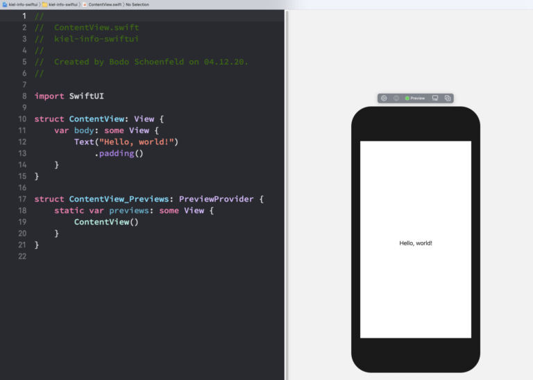 SwiftUI - NavigationView und List erstellen – Bodos Blog