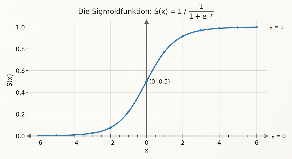 graphical representation of the sigmoid function