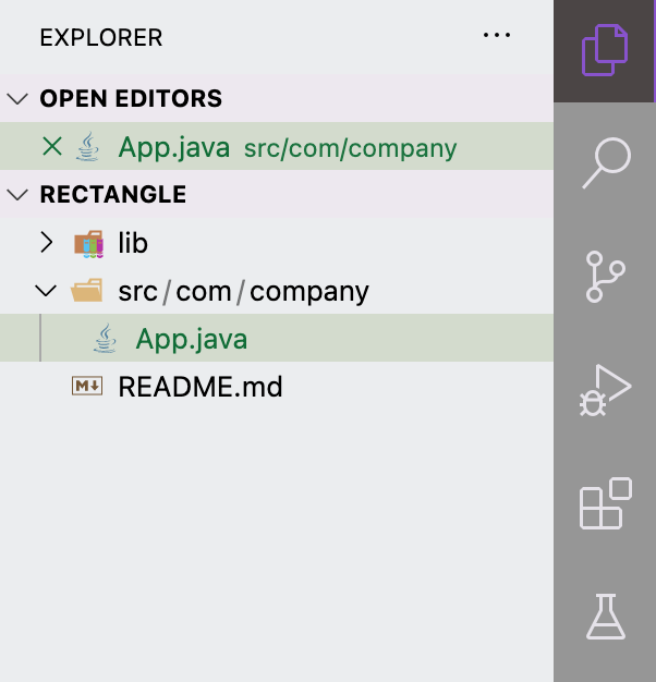 Java-Projektstruktur in VS Code