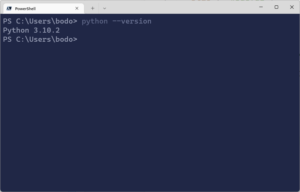 Installation von Python in Visual Studio 2022 – Bodos Blog