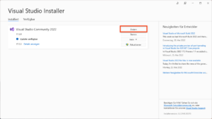 Installation von Python in Visual Studio 2022 – Bodos Blog