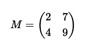 quadratische 2x2 Matrix