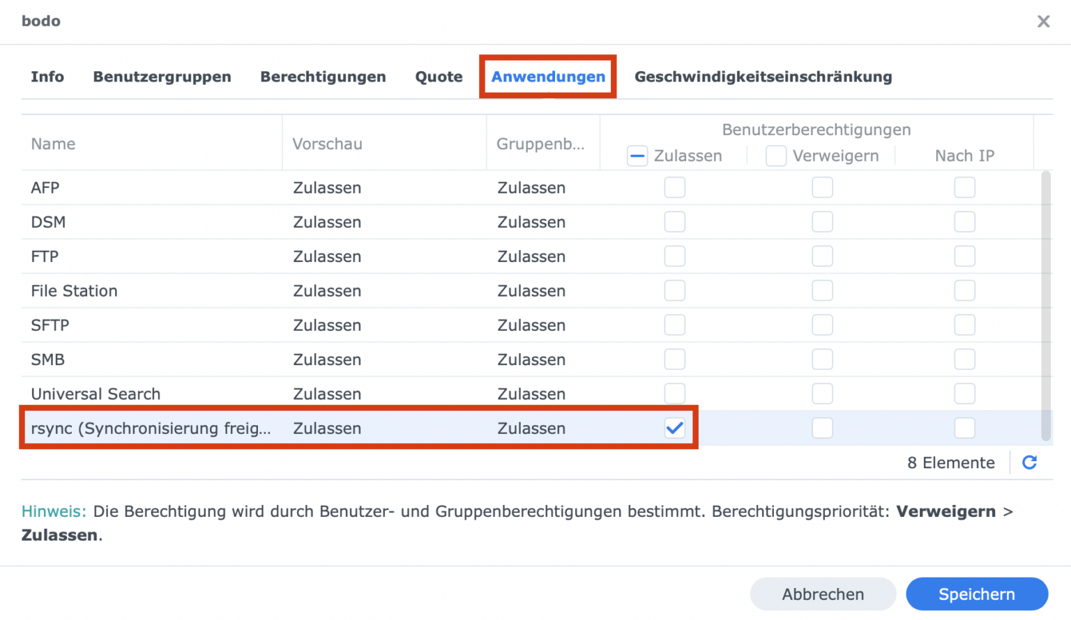 Daten mit rsync auf einem Synology-NAS sichern – Bodos Blog