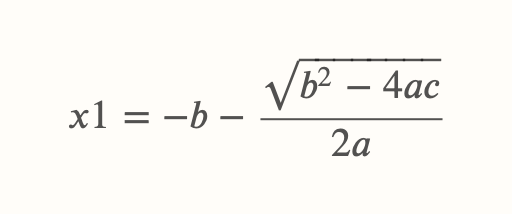 abc-Formel Fall 1
