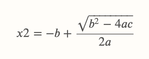 abc-Formel Fall 2