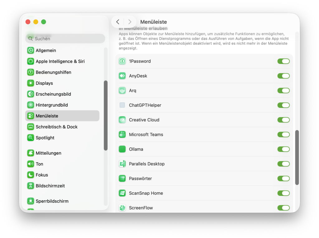 App-Steuerelemente auswaehlen