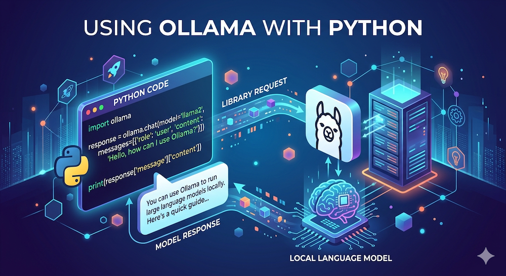 Ollama-Bibliothek für Python verwenden