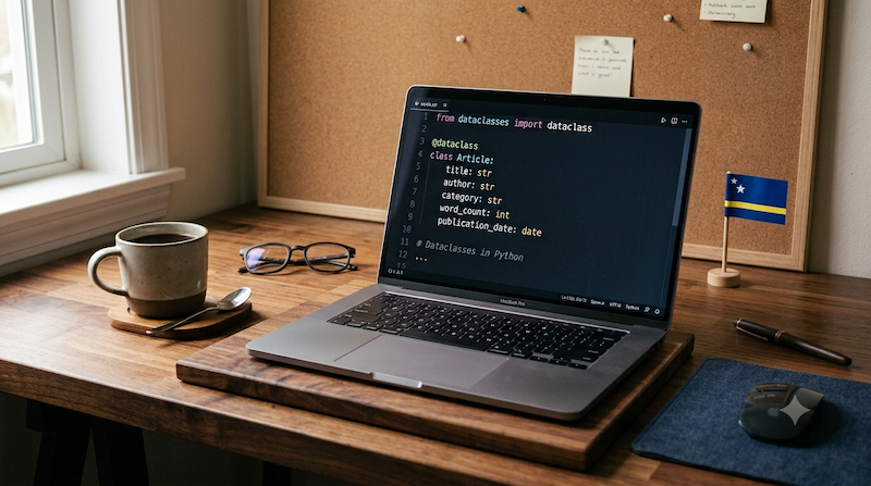 Desktop with notebook